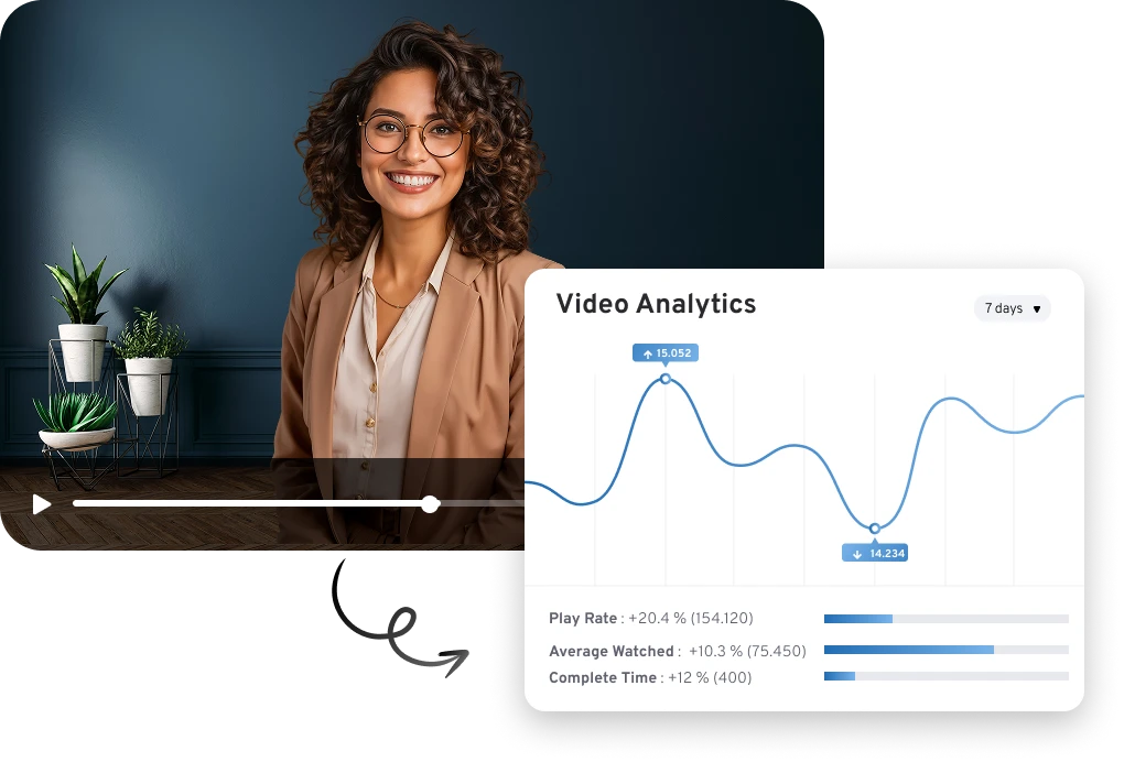 Embed video player in website