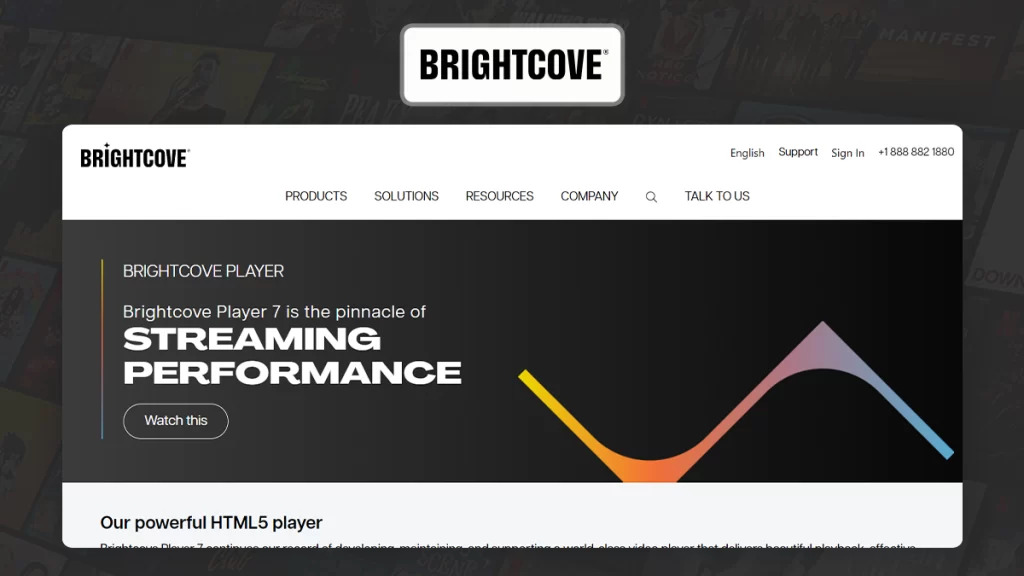 Brightcove one of the best white label streaming solution