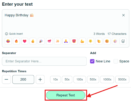 repeat-text